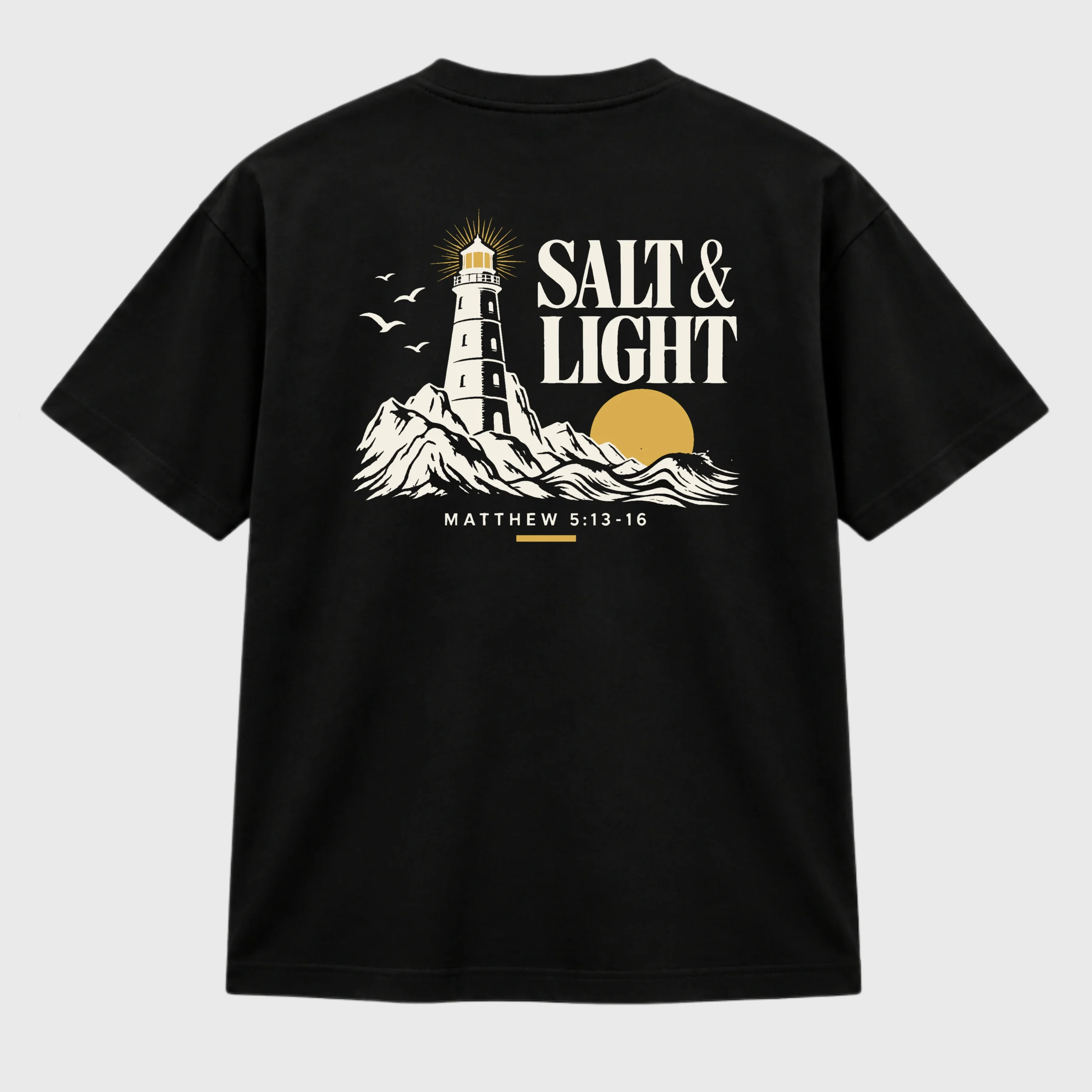 Salt & Light T-shirt back