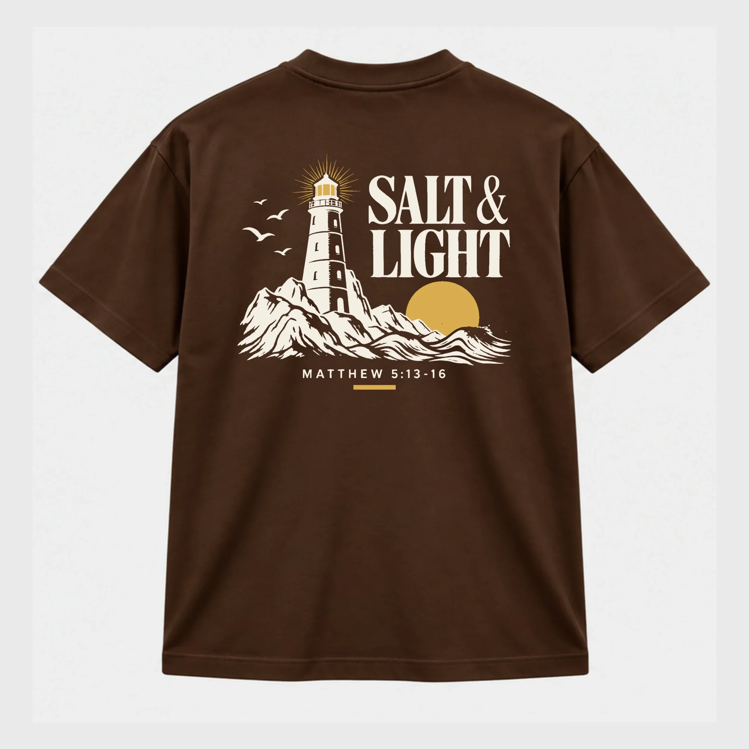 Salt & Light T-shirt back