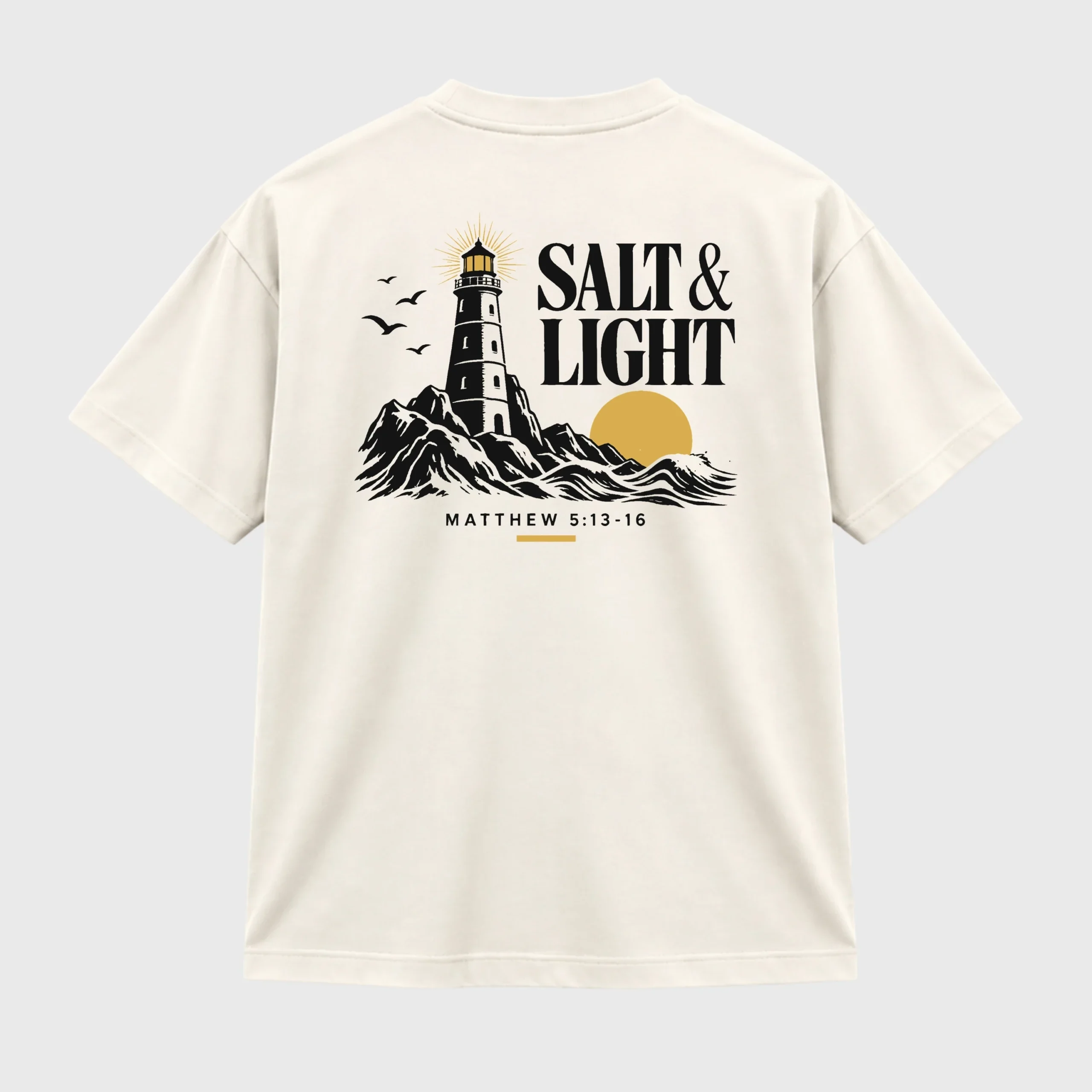Salt & Light T-shirt back